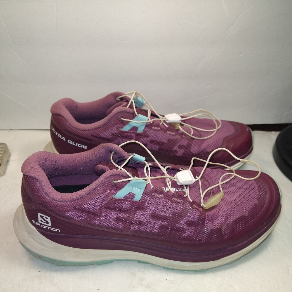 Salomon Ultra Glide Trail Purple Running Shoes Women's sz 8